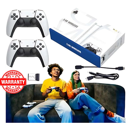 M15 Game Stick 4K, HDMI Plug and Play Video Game Toy with 30000+ Games(128G), with 2.4G Wireless Controllers, Retro Arcade Handheld Emulators for T